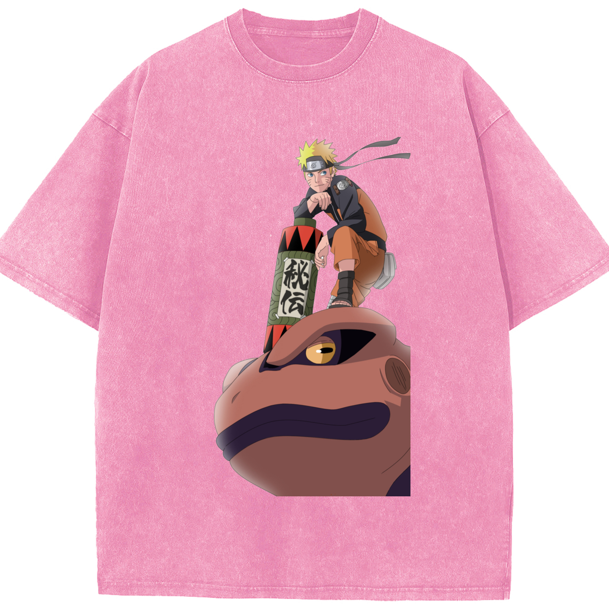 （画像用） NARUTO -ナルト- うずまき ナルト Uzumaki Naruto 綿100% ヴィンテージ風 半袖Tシャツ（フロントプリント）
